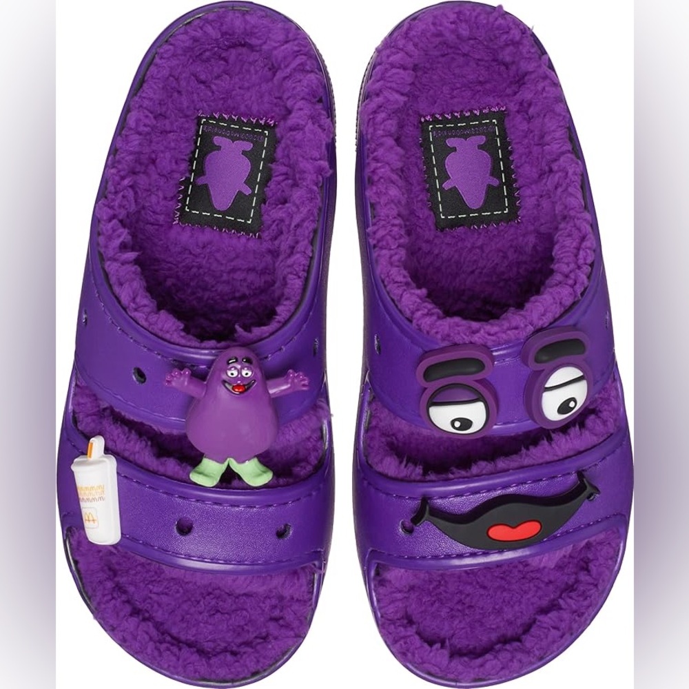 NEW McDonald's x Crocs Grimace Cozzzy Sandal M6/W8